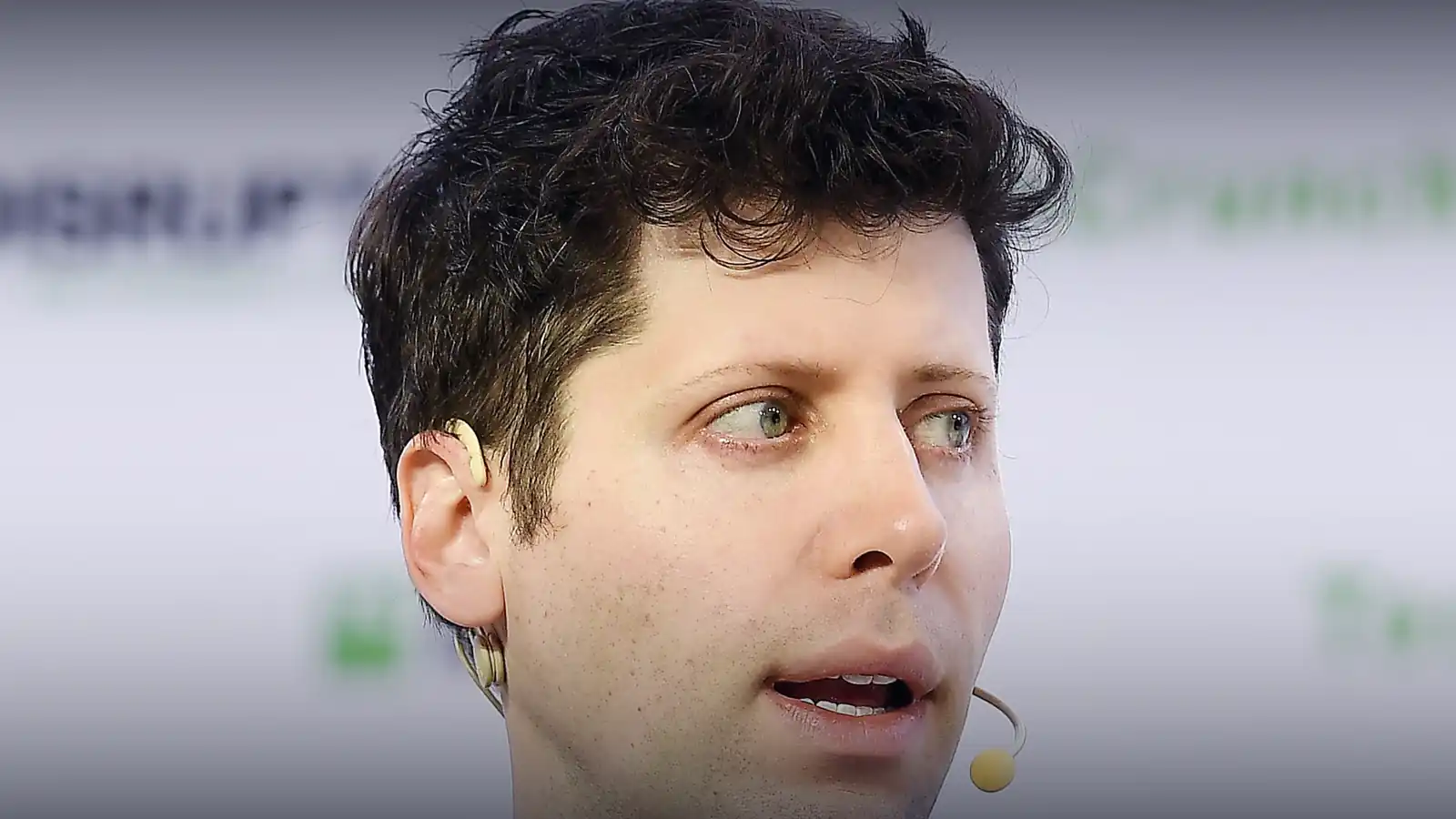 OpenAI CEO Sam Altman speaking at a public event