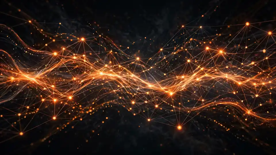 Abstract AI network illustration