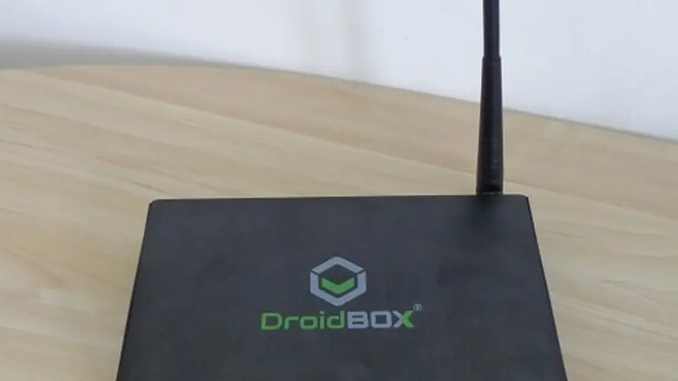 Close view of an Android TV box