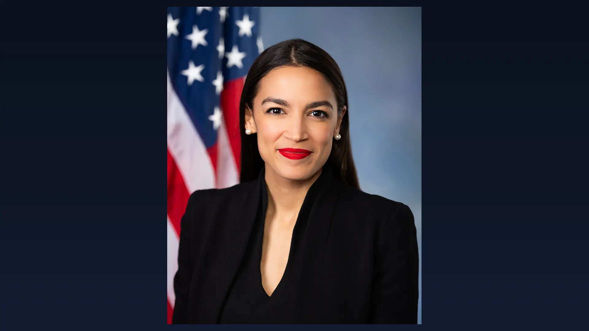 Official portrait of Rep. Alexandria Ocasio-Cortez