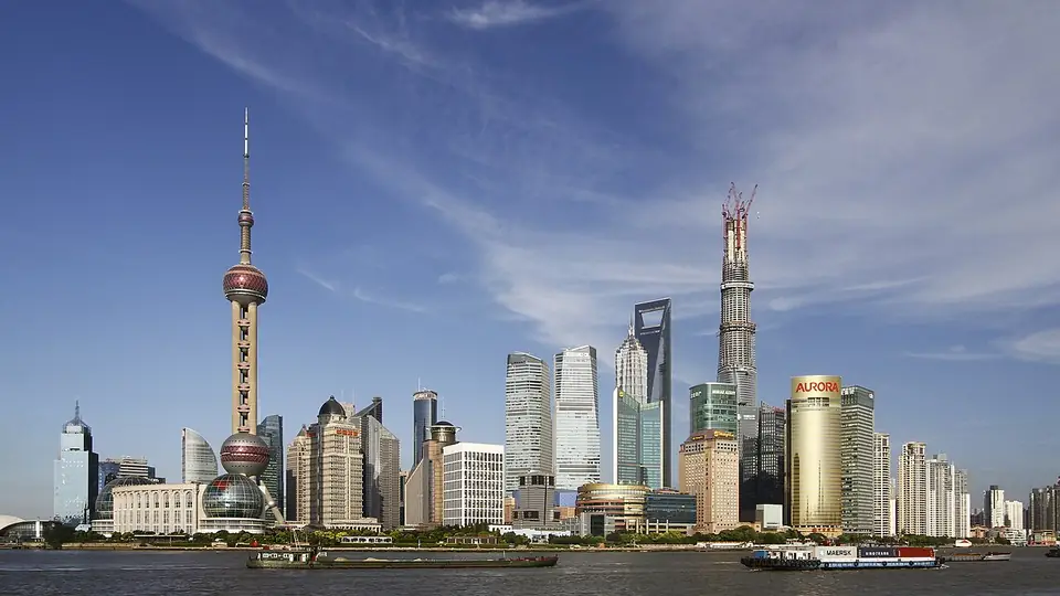 Shanghai's Lujiazui financial district skyline