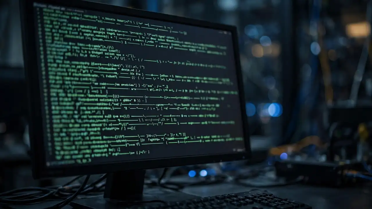 Dark terminal window showing network scan output