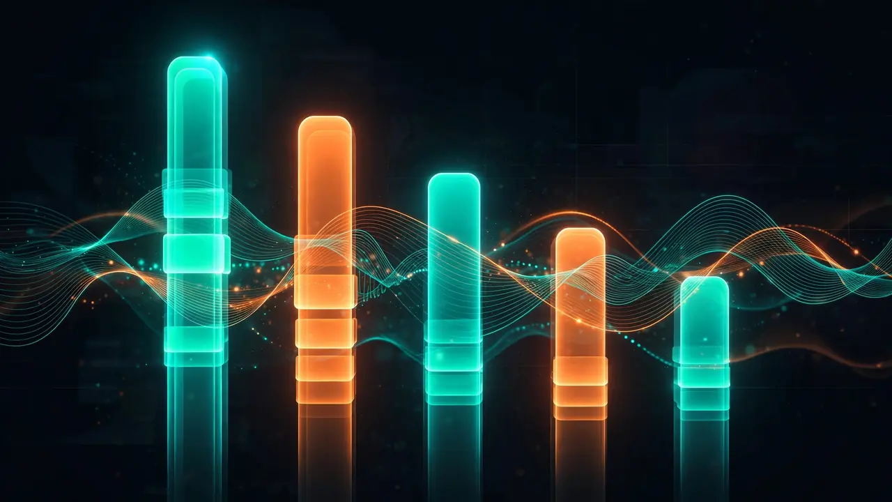 Abstract leaderboard artwork for ranking voice AI models