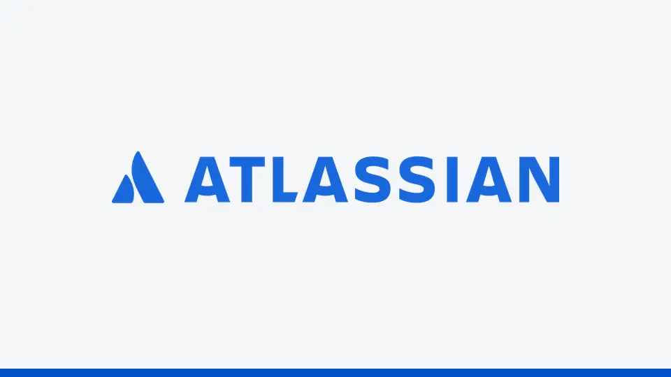 Atlassian logo lockup on a light background.