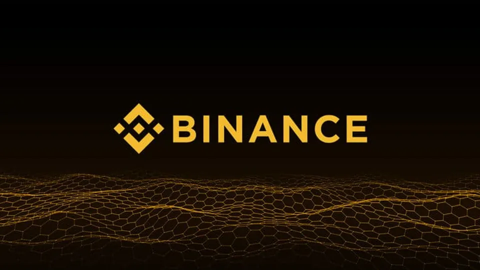 Binance logo on dark background