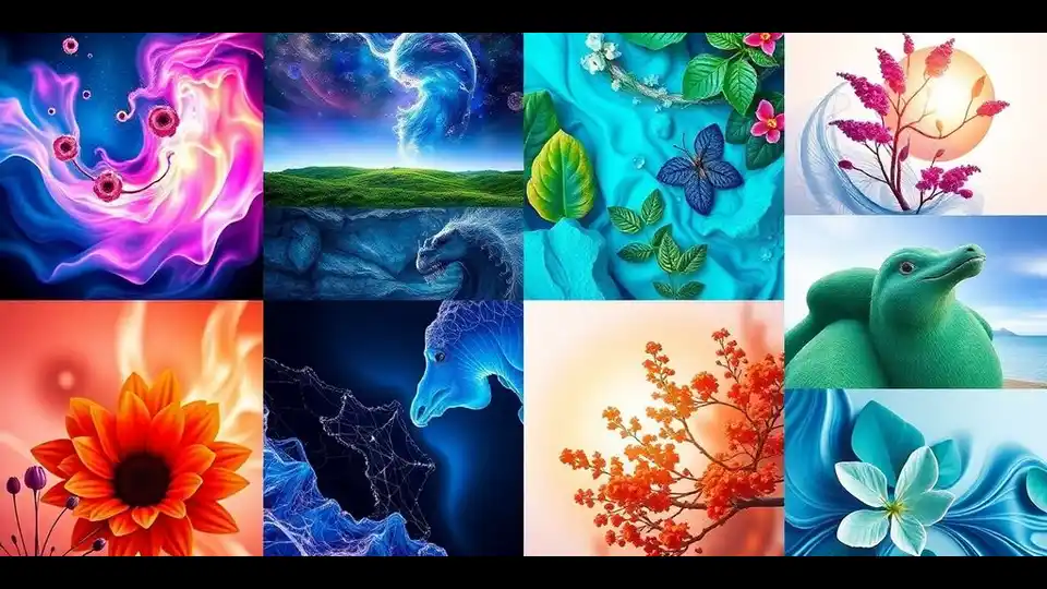 Colorful AI-generated artwork inside Canva's Dream Lab, the design platform's home for its new homegrown image model Craft