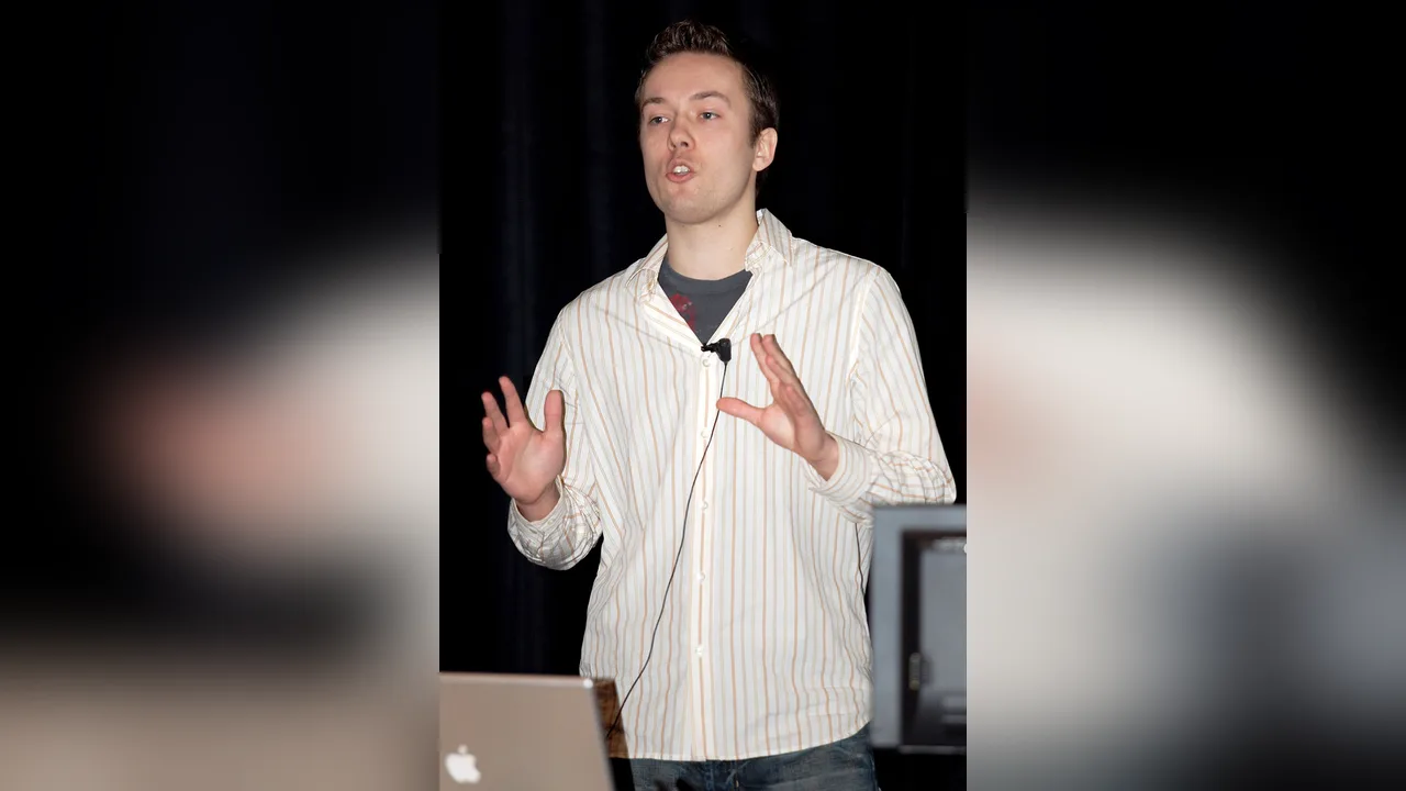 David Heinemeier Hansson speaking on stage