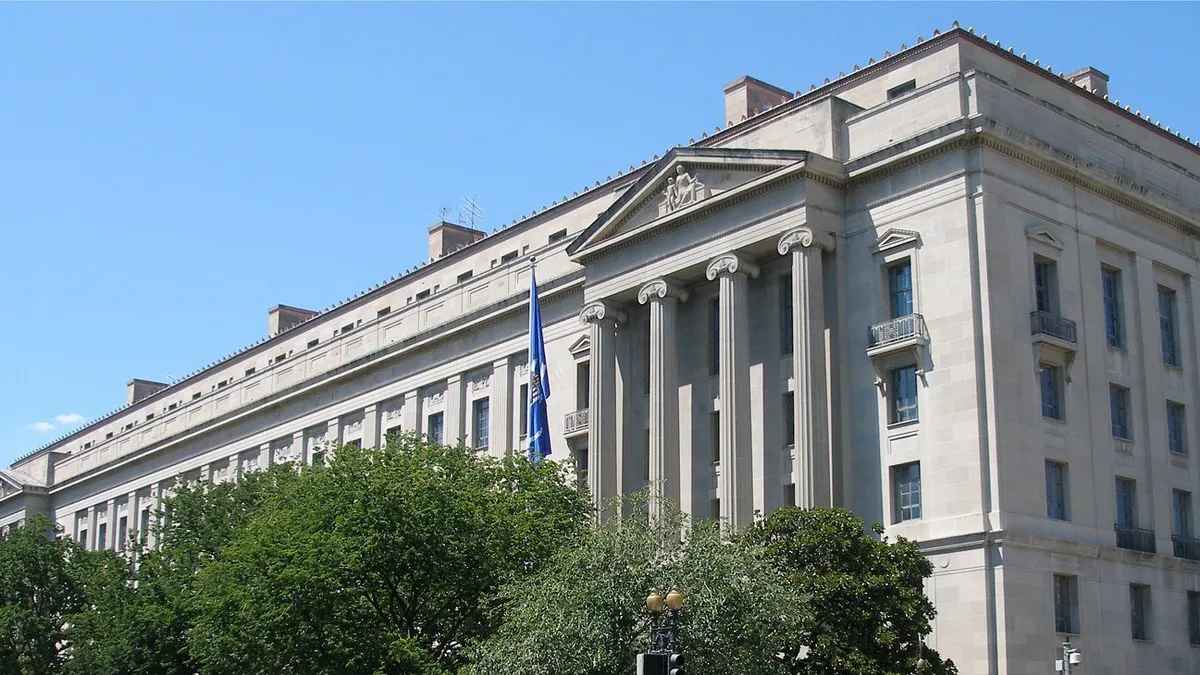 The Robert F. Kennedy Department of Justice Building in Washington, D.C.