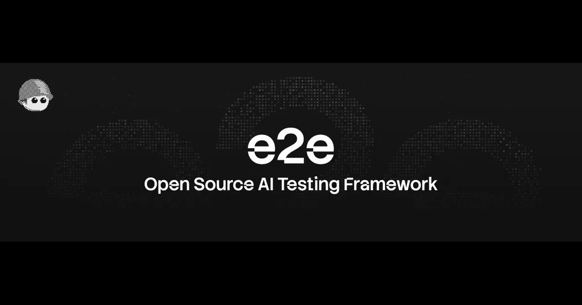 e2e project banner: Open Source AI Testing Framework by TesterArmy