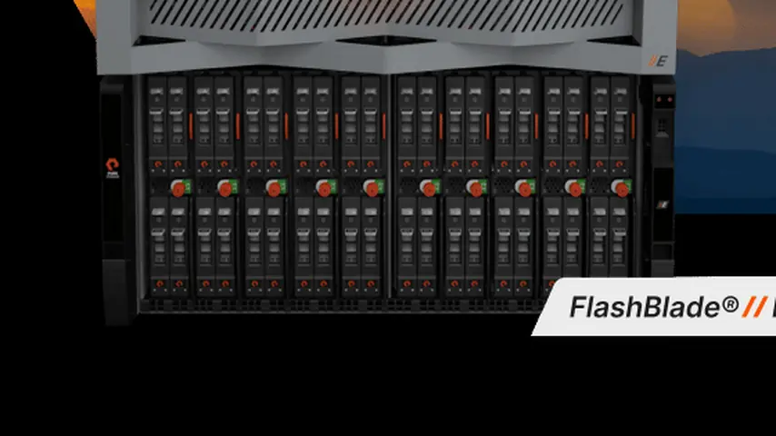 Close-up of FlashBlade drive blades