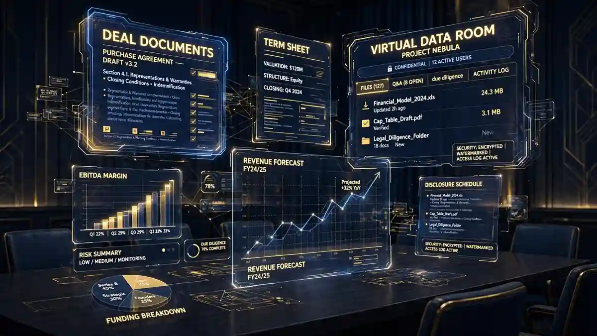 Virtual data room illustration