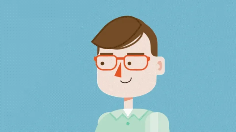 Frames of character animation in progress, illustrating how Frametell draws each explainer page with a video engine rather than generating footage