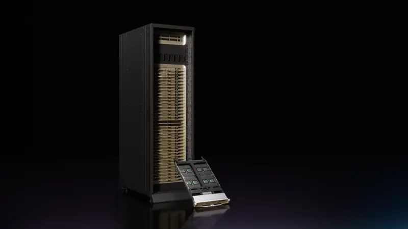 NVIDIA Vera Rubin GPU rack render