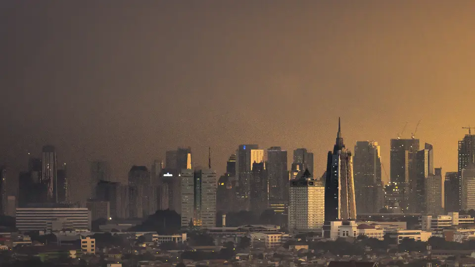 Jakarta skyline at night