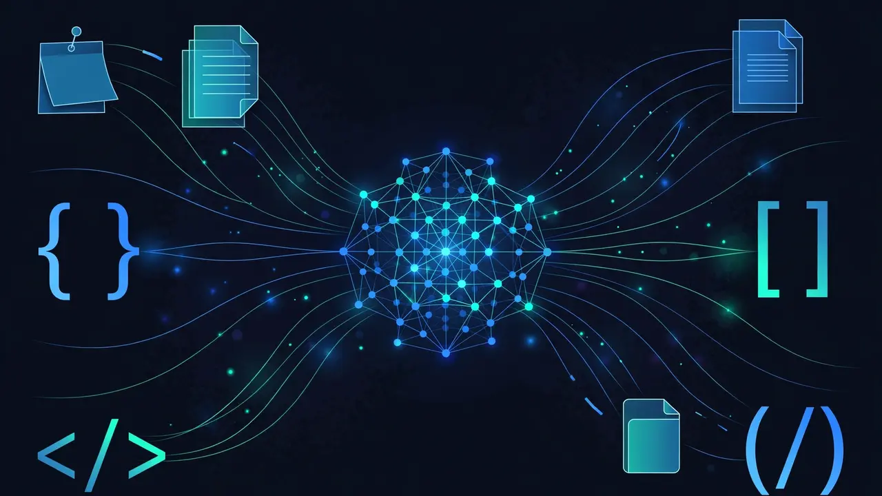 Illustration of project memory flowing into a single code graph