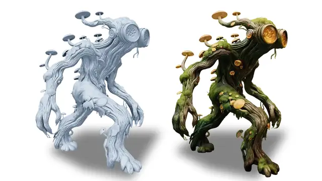 AI-generated 3D model from Hi3D, formerly Sparc3D