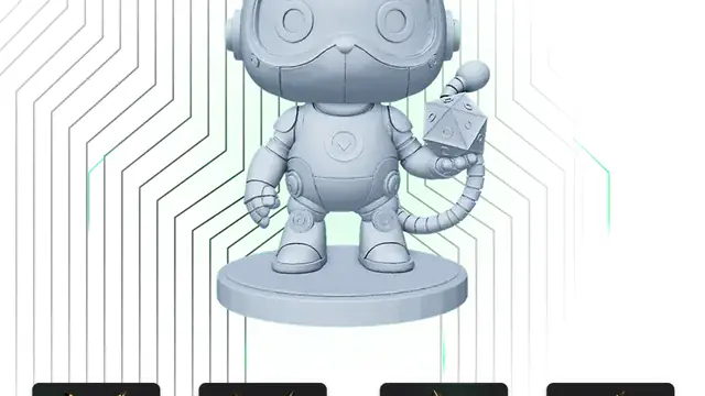 Showcase of 3D assets generated by the Hi3D model