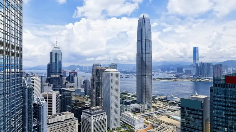 Hong Kong financial district