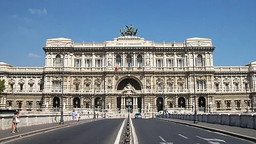 The Palazzo di Giustizia in Rome, seat of Italy's Supreme Court of Cassation.