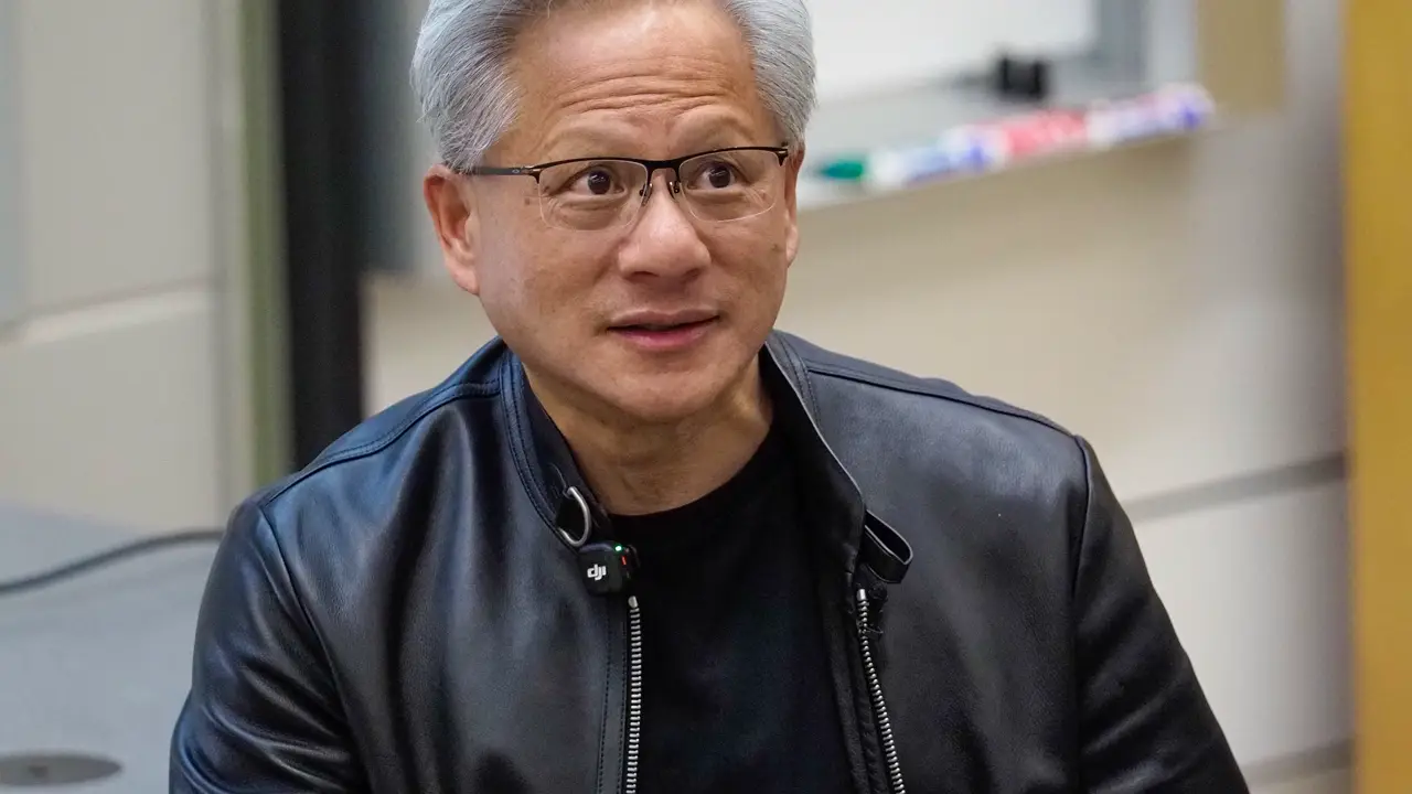 Jensen Huang, Nvidia CEO, speaking at Stanford University in April 2026