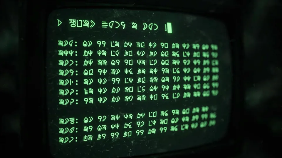 Terminal screen showing command-line inspection of a binary file
