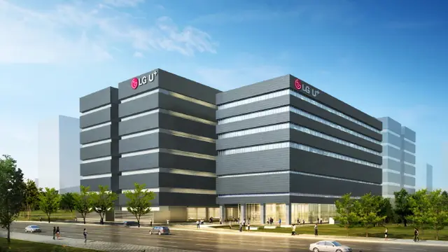 Rendering of the LG Uplus building facade