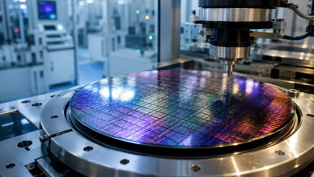 Silicon wafer processing equipment in a chip fab