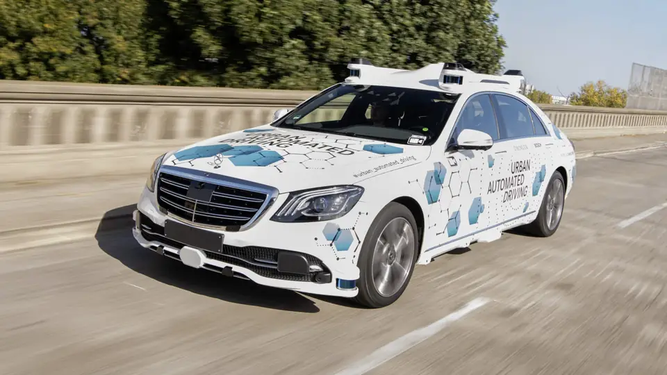 Mercedes-Benz test vehicle fitted with NVIDIA-powered automated-driving sensors