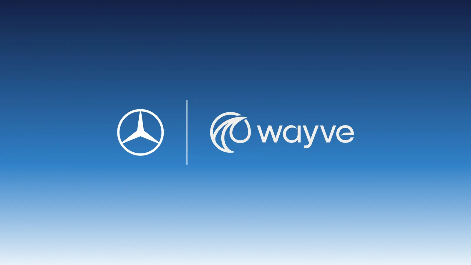 The Mercedes-Benz and Wayve logos side by side, marking the production agreement between the two companies