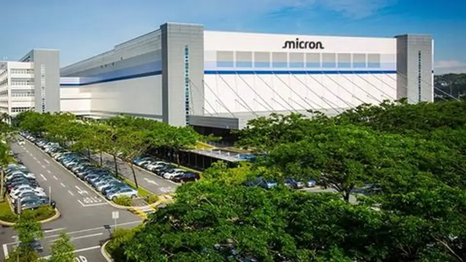 Micron memory chips produced at the company's Taiwan facilities.