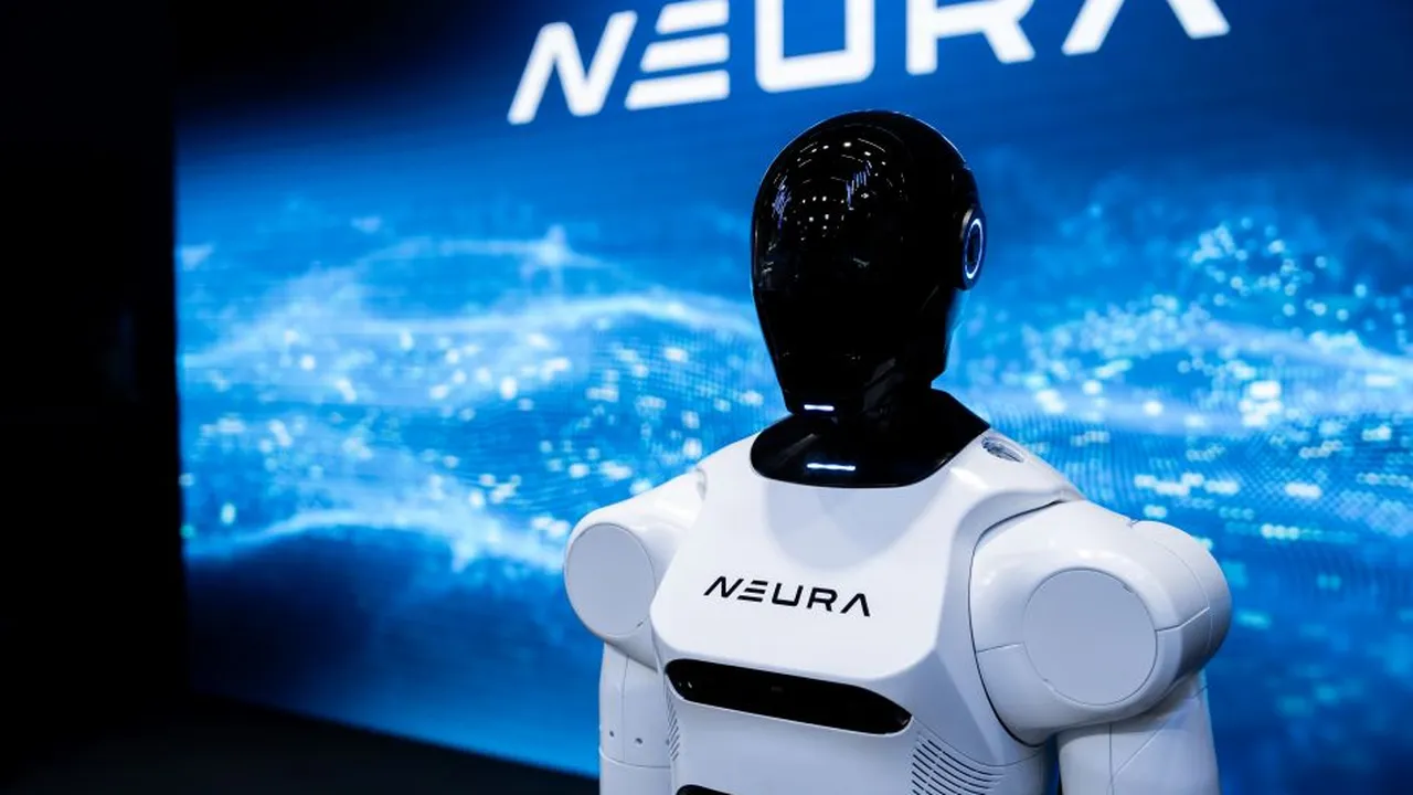 NEURA Robotics' 4NE-1 humanoid robot, the body that will demonstrate Neuron AI at NVIDIA GTC Berlin