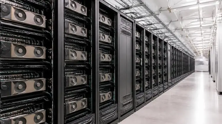 NVIDIA Blackwell GPU racks — the scale of hardware Minerva is built to watch