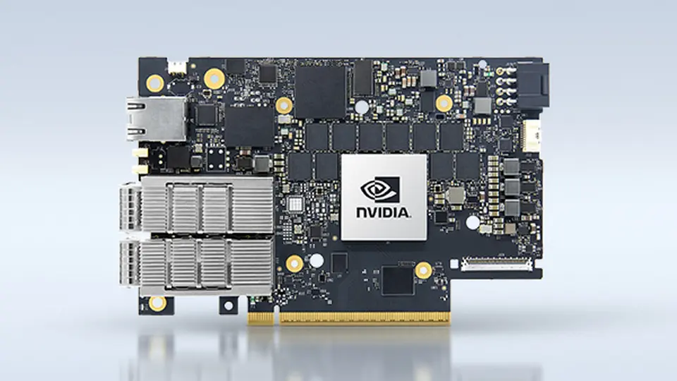 An NVIDIA BlueField DPU card