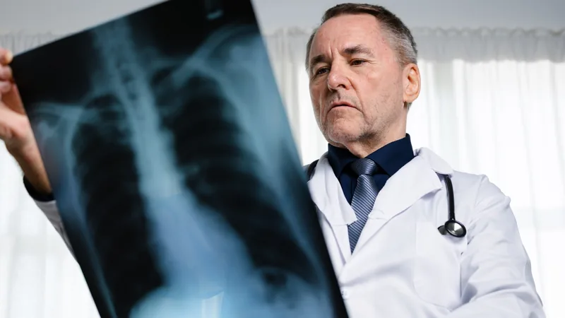Lung imaging scan showing chest detail relevant to lung nodule detection.