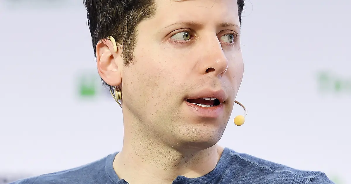 Sam Altman, CEO of OpenAI, photographed at a conference
