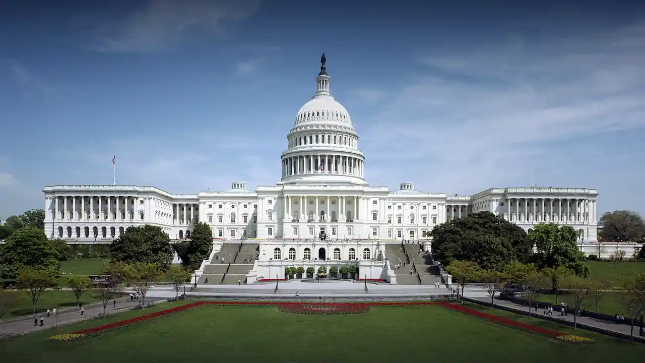 The west front of the United States Capitol in Washington, D.C.