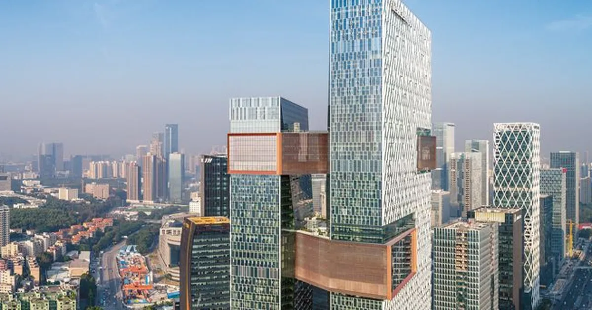 Tencent's headquarters towers in Shenzhen