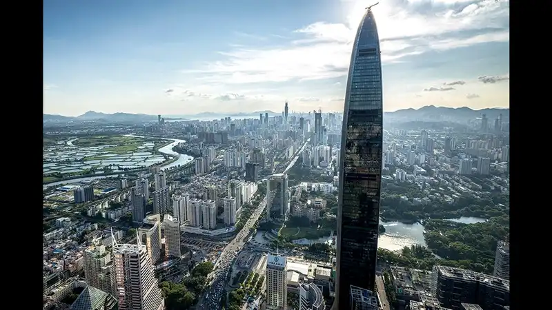 The Shenzhen skyline, home of Tencent's annual summit