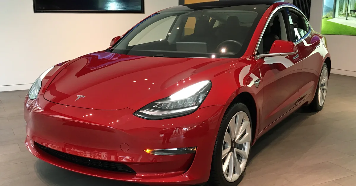 A Tesla Model 3 — the mass-market pair accounted for 478,237 of Tesla's 486,532 Q3 deliveries