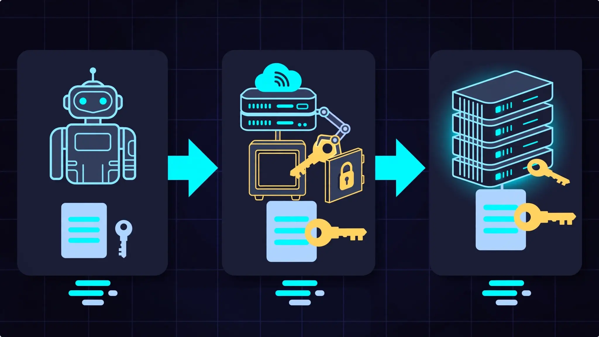 Diagram of the treg request flow: an agent calls the proxy, the proxy injects a key from its vault, the upstream API receives the authenticated request