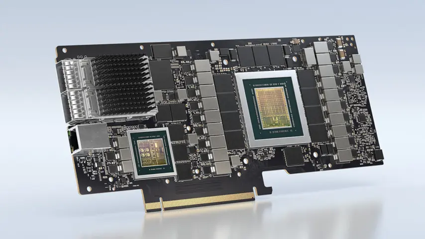An NVIDIA BlueField DPU card