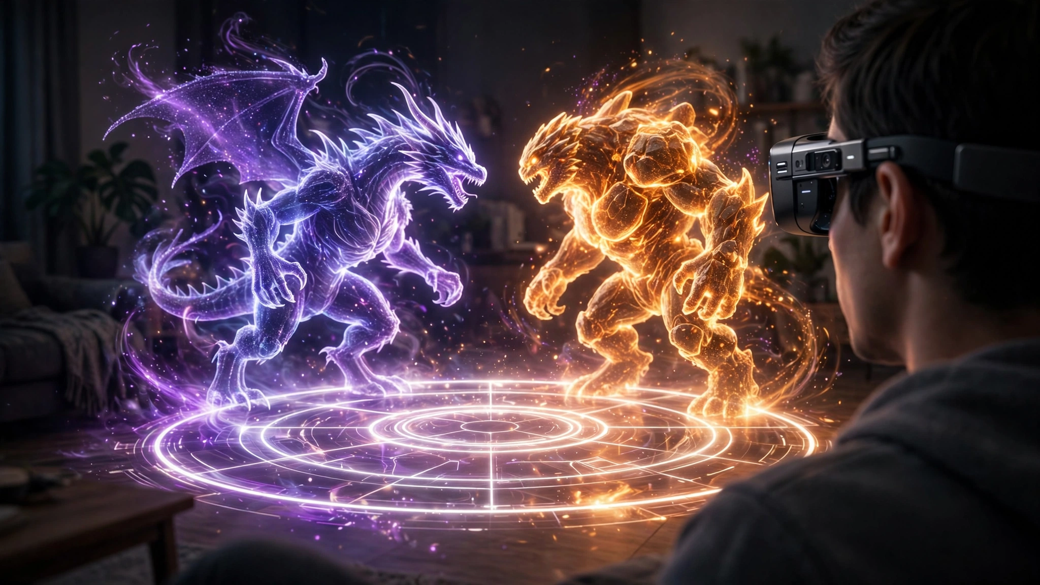 Play: 39-second demo of a Yu-Gi-Oh-style AR card game on SPECS glasses